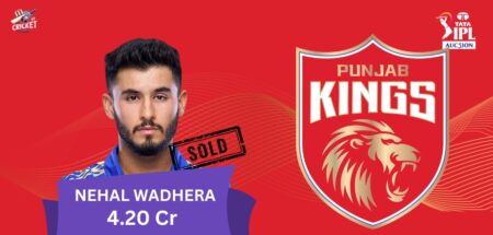 Nehal Wadhera IPL 2025 Price