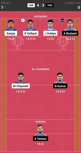 Small League Team Har vs Tam