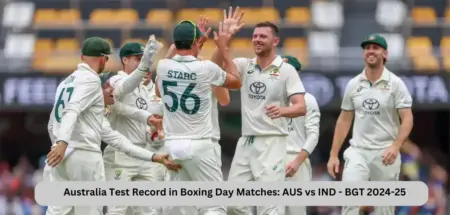 Australia Test Record in Boxing Day Matches