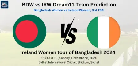 BDW vs IRW Dream11 Team Prediction