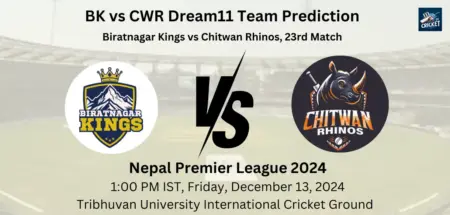 BK vs CWR Dream11 Prediction