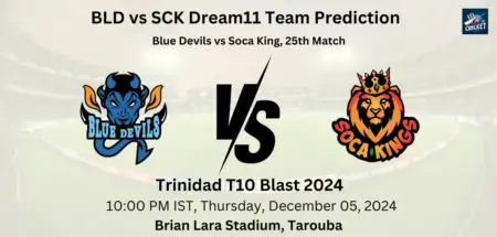 BLD vs SCK Dream11 Prediction