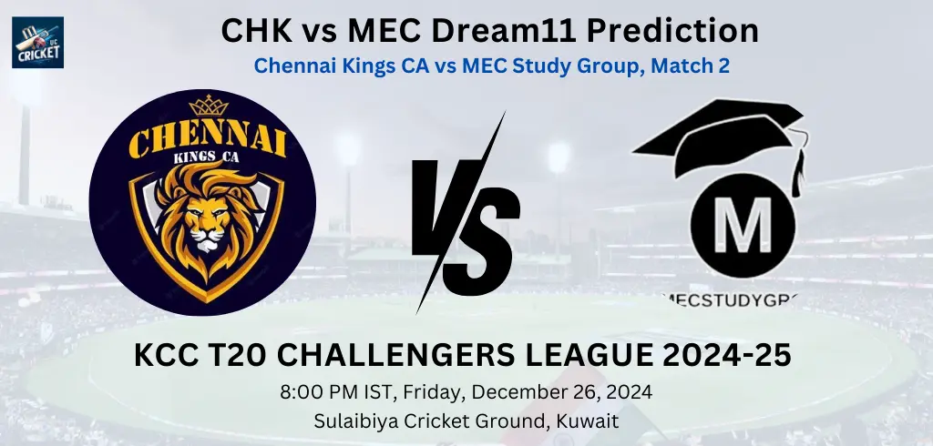 CHK vs MEC Dream11 Prediction