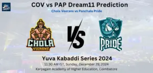 COV vs PAP Dream11 Team Prediction