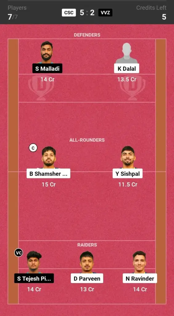 CSC vs VVZ Small League Team