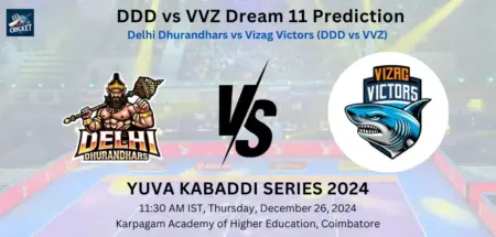 DDD vs VVZ Dream 11 Prediction