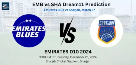 EMB vs SHA Dream11 Prediction