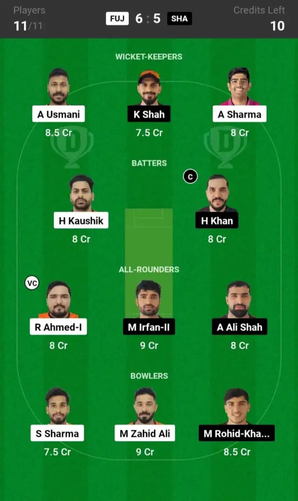 FUJ vs SHA Small League Team
