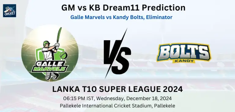 GM vs KB Dream11 Prediction