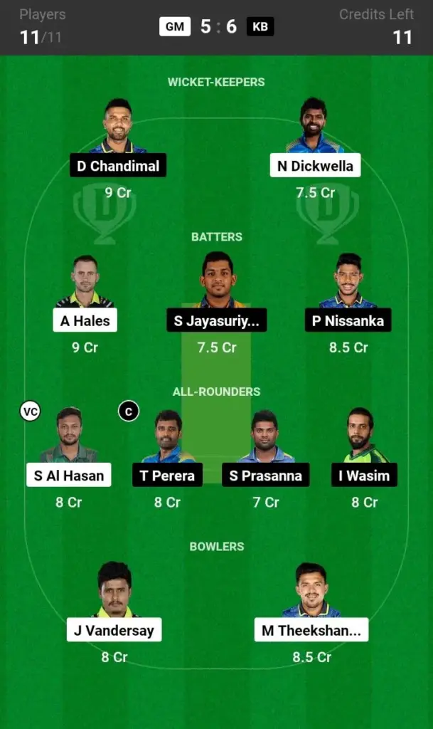 GM vs KB Grand League Team