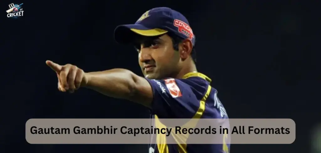 Gautam Gambhir Captaincy Record