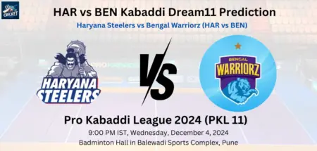 HAR vs BEN Dream11 Prediction