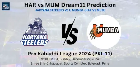 HAR vs MUM Dream11 Prediction