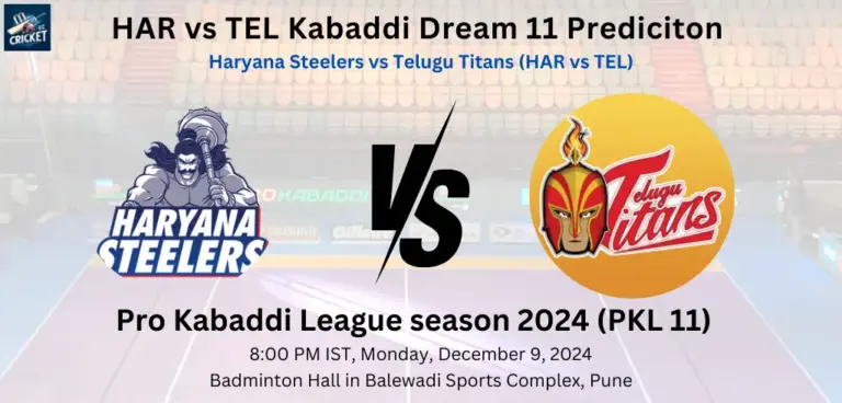 HAR vs TEL Dream 11 Prediciton
