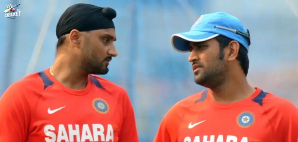 Harbhajan Singh and MS Dhoni