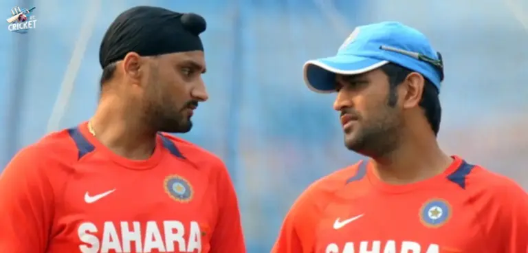 Harbhajan Singh and MS Dhoni