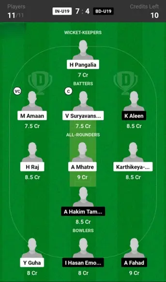 IN U19 vs BD U19 Small League Team