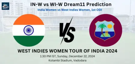 IN-W vs WI-W Dream11 Prediction