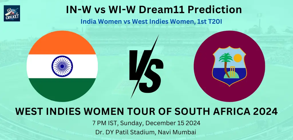 IN-W vs WI-W Dream11 Prediction