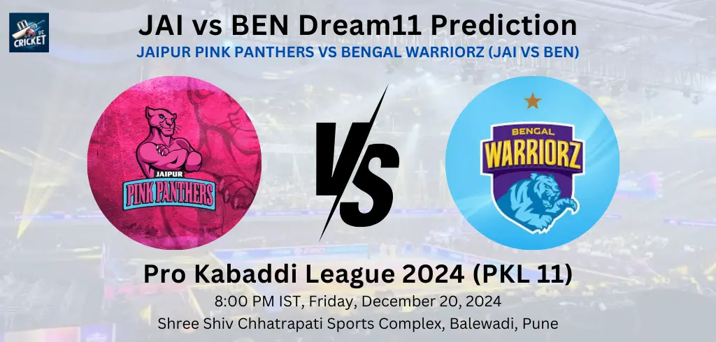 JAI vs BEN Dream11 Team Prediction