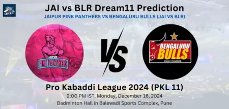 JAI vs BLR Dream11 Prediction