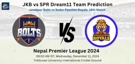 JKB vs SPR Dream11 Prediction