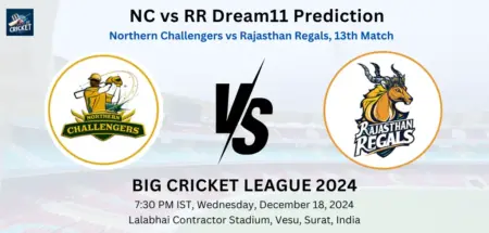 NC vs RR Dream11 Team Prediction