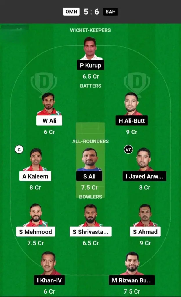 OMN vs BAH Grand League Team