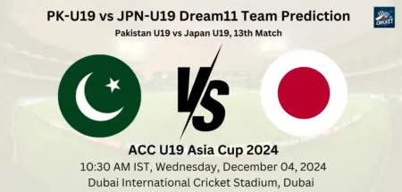 PK-U19 vs JPN-U19 Dream11 Prediction