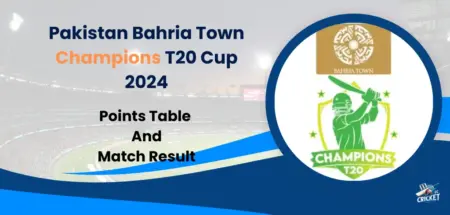 Champions T20 Cup 2024 points table