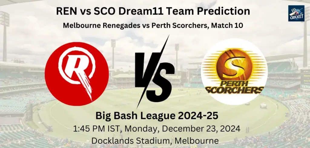 REN vs SCO Dream11 Prediction