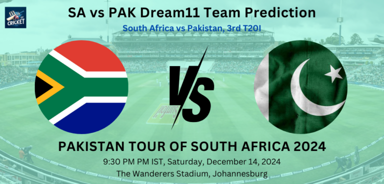 SA vs PAK Dream11 Team Prediction