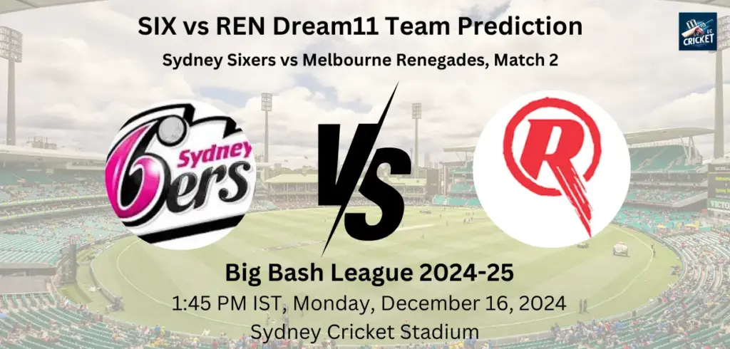 SIX vs REN Dream11 Team Prediction