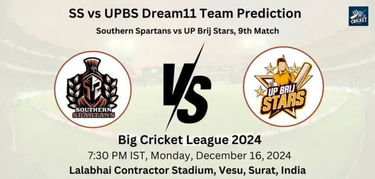 SS vs UPBS Dream11 Team Prediction