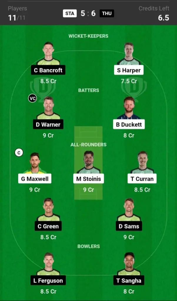 STA vs THU Small League Team