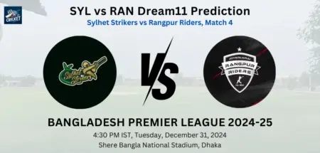 SYL vs RAN Dream11 Team Prediction