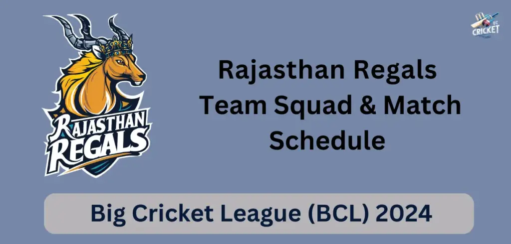 Rajasthan Regals Squad 2024