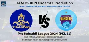 TAM vs BEN Dream11 Team Prediction