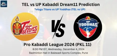 TEL vs UP Dream11 Prediction