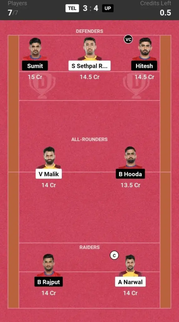 TEL vs UP Small League Team