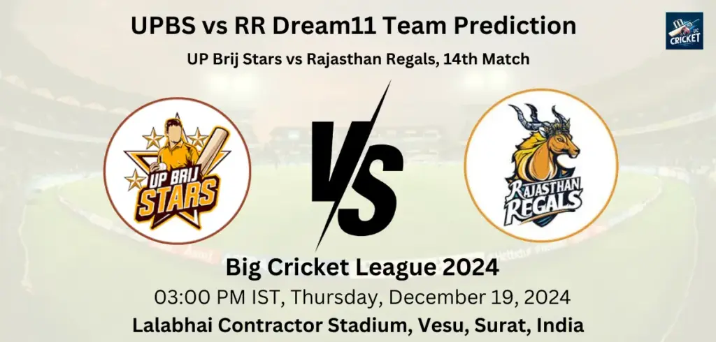 UPBS vs RR Dream11 Team Prediction