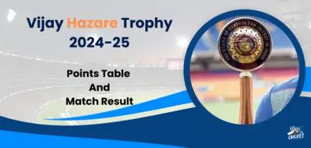 Vijay Hazare Trophy 2024-25 points Table