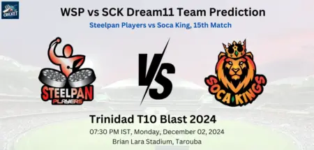 WSP vs SCK Dream11 Team Prediction