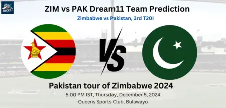 ZIM vs PAK Dream11 Team Prediction