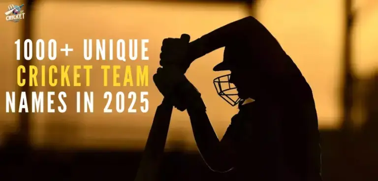 Unique Cricket Team Names in 2025