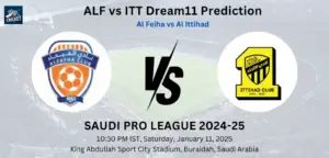 ALF vs ITT Dream11 Prediction