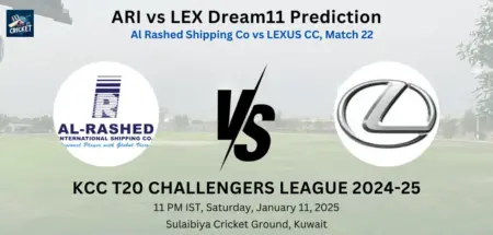 ARI vs LEX Dream11 Prediction