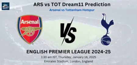 ARS vs TOT Dream 11 prediction