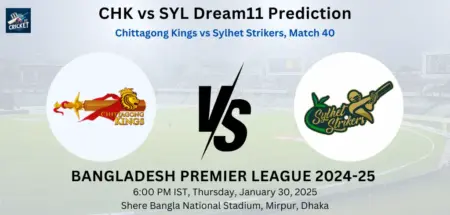 CHK vs SYL Dream11 Prediction