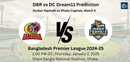 DBR vs DC Dream11 Team Prediction